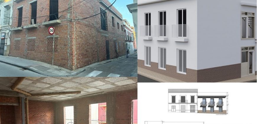 Edificio en bruto de 4 viviendas (Barrio Alto)