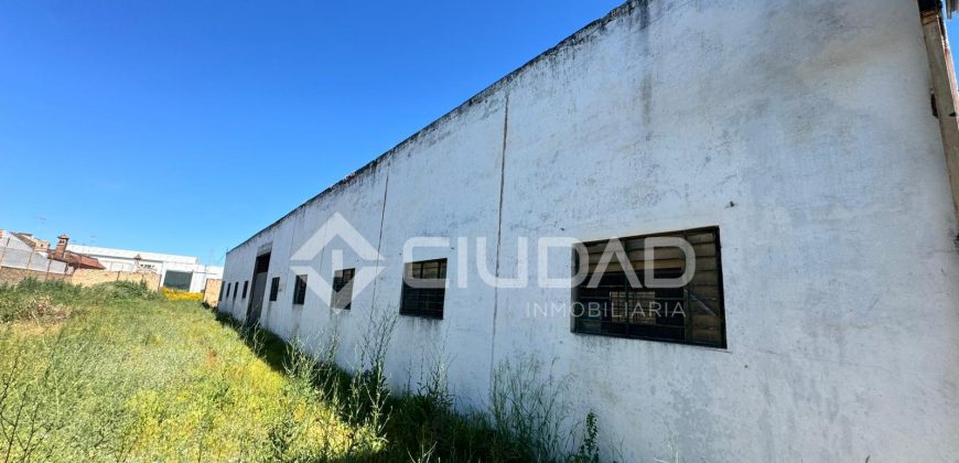 Naves en amplio terreno con buen acceso