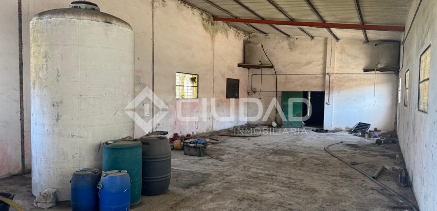 Naves en amplio terreno con buen acceso